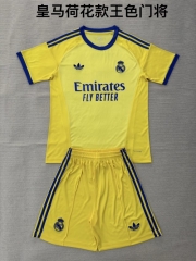Kids 2026/27 Real Madrid Goalkeeper Yellow Kids/youth Soccer Uniform-208