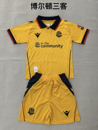 2026/27 Bolton Wanderers 2nd Away Yellow Soccer Uniform-208