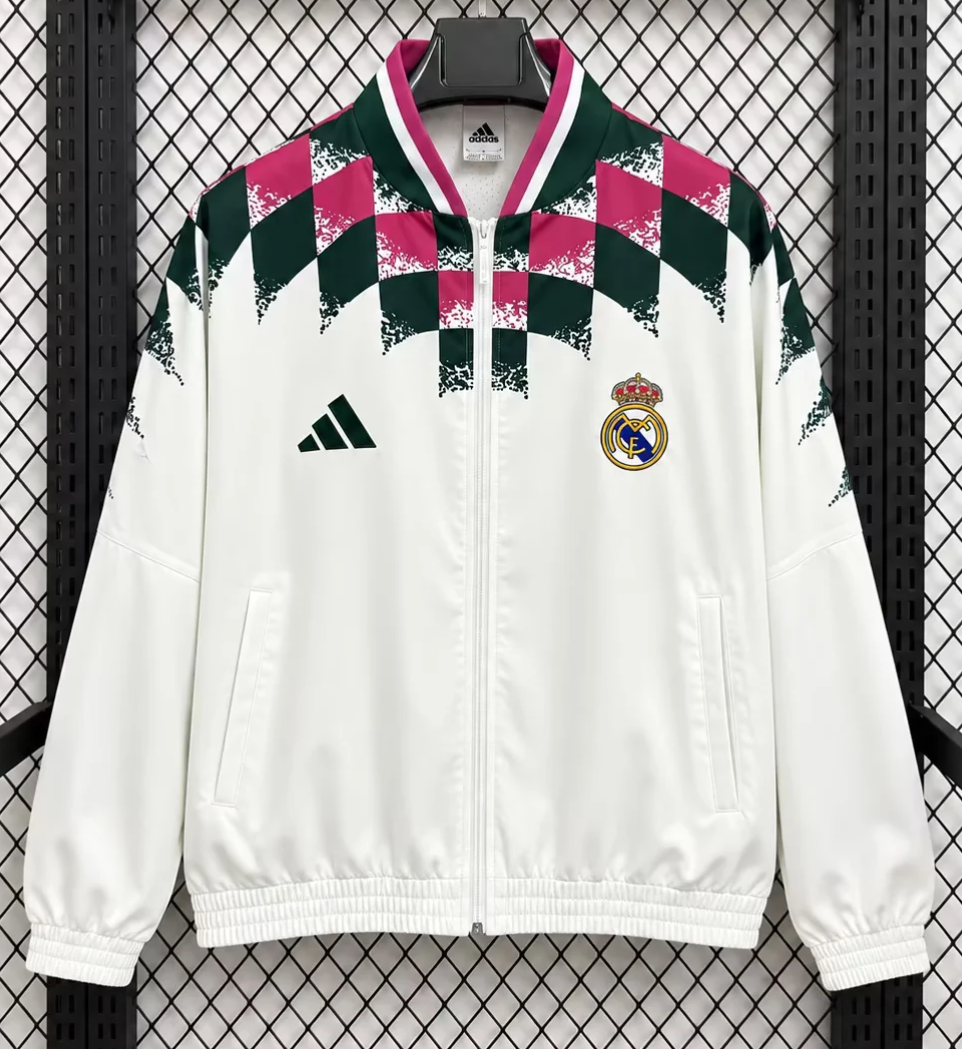 2026/27 Rea Madrid White Windbreaker Hoodies Top-47