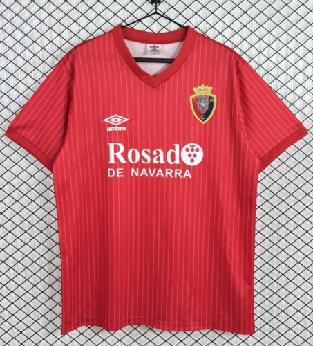 87/90 Retro Version CA Osasuna Home Red Thailand Soccer Jersey AAA-503