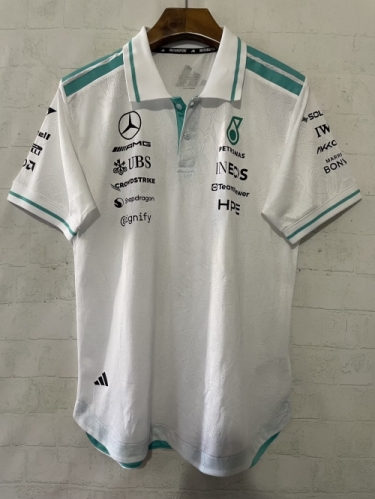 2026 Mercedes Benz White Formula One Racing Shirts-805