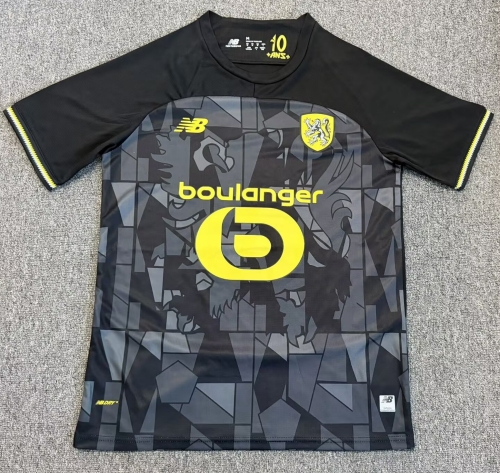 2026/27 Lille OSC 3nd Away Black & Gray Thailand Soccer Jersey AAA-1040