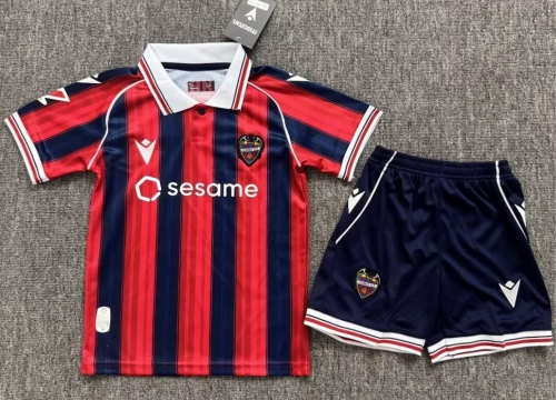 Kids 2026/27 Levante UD Home Blue & Red Kids/Youth Soccer Uniform-JY