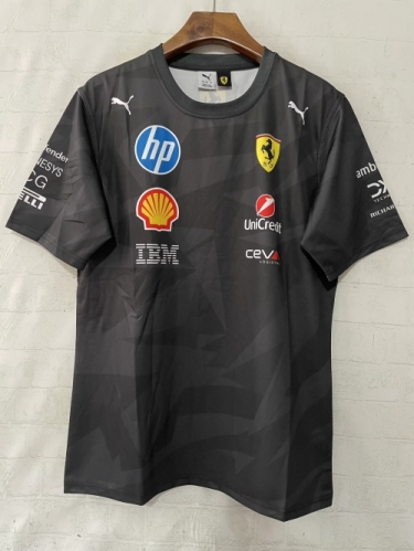 2026 Ferrar Black & Gray Formula One Racing Shirts-805