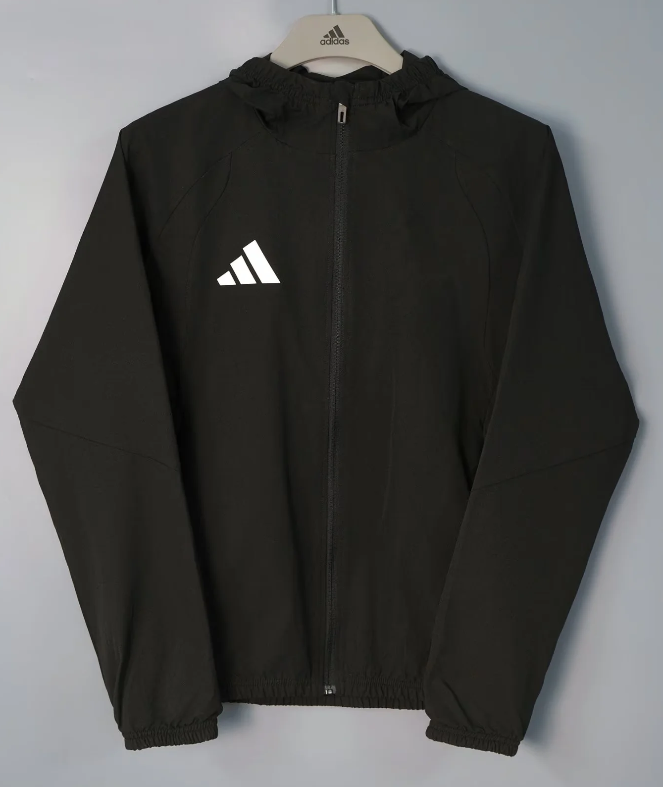 2026/27 Addia Black Windbreaker Hoodies Top With Hat-801/AD