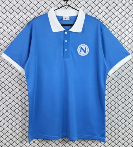 65/66 Retro Version Napoli Home Blue Thailand Soccer Jersey AAA-503