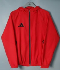 2026/27 Addia Red Windbreaker Hoodies Top With Hat-801