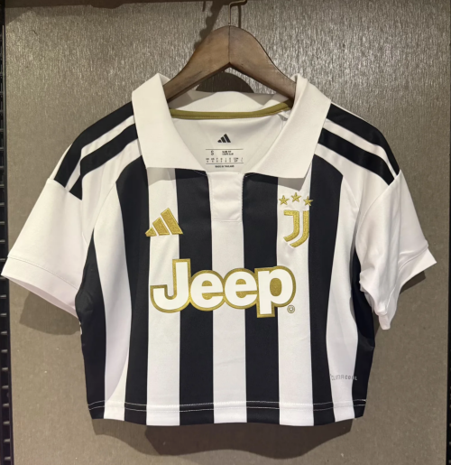Short Clothing 2026/27 Juventus FC Home Black & White Thailand Women Soccer Jersey AAA-308
