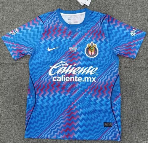 2026/27 Deportivo Guadalajara Goalkeeper Blue Thailand Soccer Jersey AAA-25