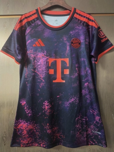 2026/27 Bayern München 2nd Away Black & Pink Thailand Female Soccer Jersey AAA-JJ
