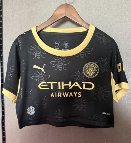 Short Clothing 2026/27 Manchester City Away Black Thailand Women Soccer Jersey AAA-308