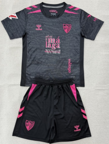 2026/27 Málaga CF 2nd Away Black Soccer Uniform-1040