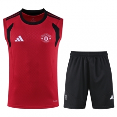 2026/27 Manchester United Red Thailand Soccer Training Vest Suit-418