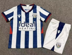 Kids 2026/27 West Bromwich Albion Home Blue & White Kids/Youth Soccer Uniform-1040