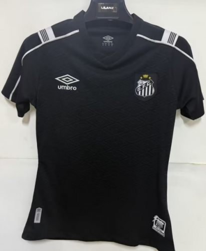 2026/27 Santos FC 2nd Away Black Women Soccer Jersey AAA-1116