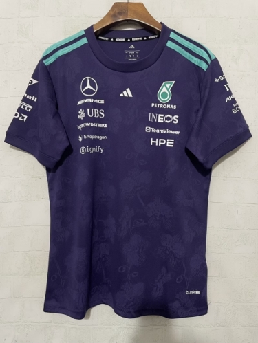 2026 Fan Version Mercedes Benz Black Purple Formula One Racing Shirts-805