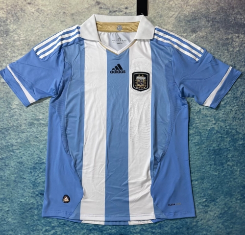 2012 Retro Version Argentina Home Blue & White Thailand Soccer Jersey AAA-601