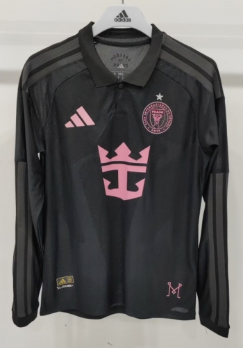 Player Version 2026/27 Inter Miami CF Away Black LS Thailand Soccer Jersey AAA-DQ