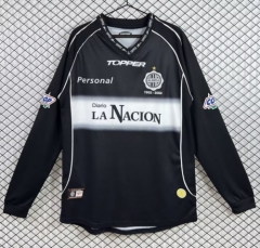 2002 Retro Version Olimpia Away Black LS Thailand Soccer Jersey AAA-503