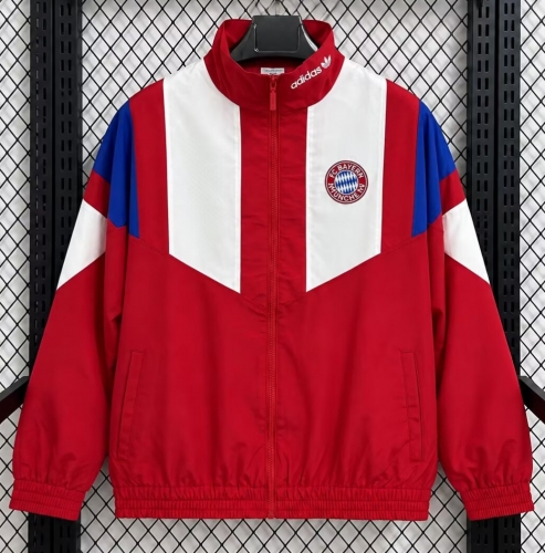 2026/27 Bayern Münche Red Windbreaker Hoodies Top-36