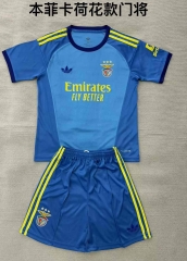 Kids 2026/27 Benfica Goalkeeper Blue Kids/Youth Soccer Uniform-208