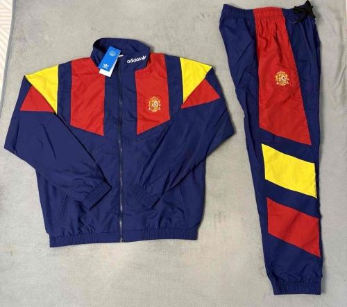 2026/27 Spain Red & Blue Windbreaker Uniform With Hat-510
