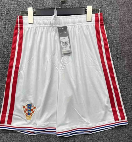 2027/28 Croatia Home White Thailand Soccer Shorts-315