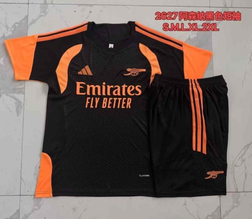 2026/27 Arsenal Black Shorts-Sleeve Thailand Soccer Uniform-815