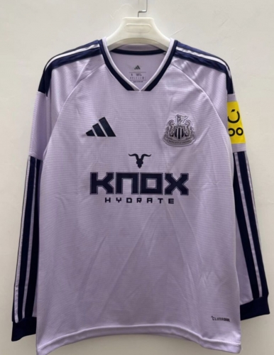 2026/27 Newcastle United 2nd Away Purple LS Thailand Soccer Jersey AAA-410