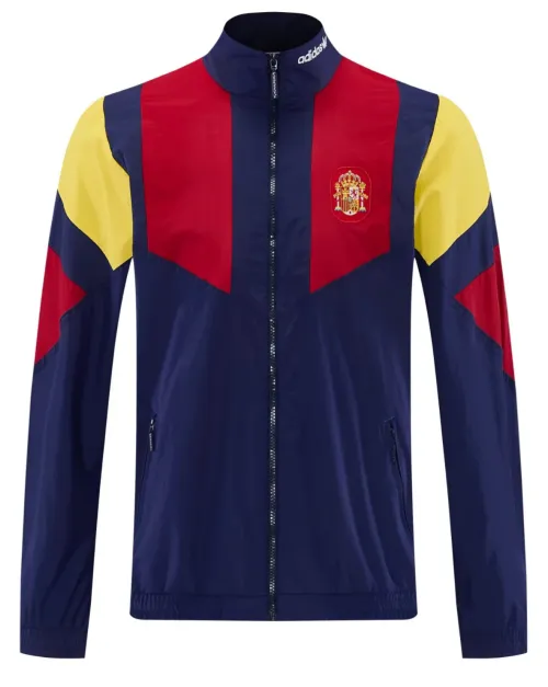 2026/27 Spain Royal Blue Windbreaker Hoodies Top-LH