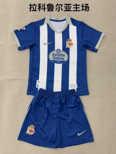 2026/27 Deportivo de La Coruña Home Blue & White Soccer Uniform-208