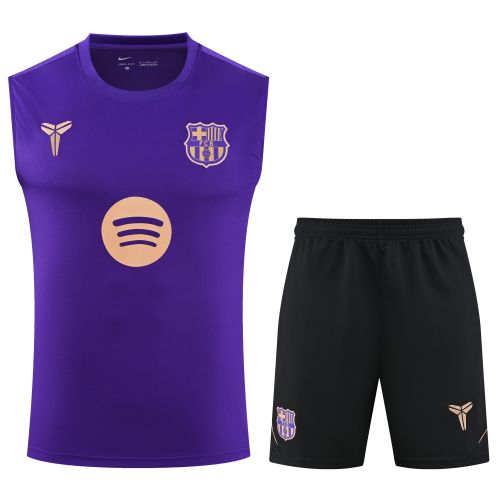 2026/27 Barcelona Purple Thailand Soccer Training Vest Set-418