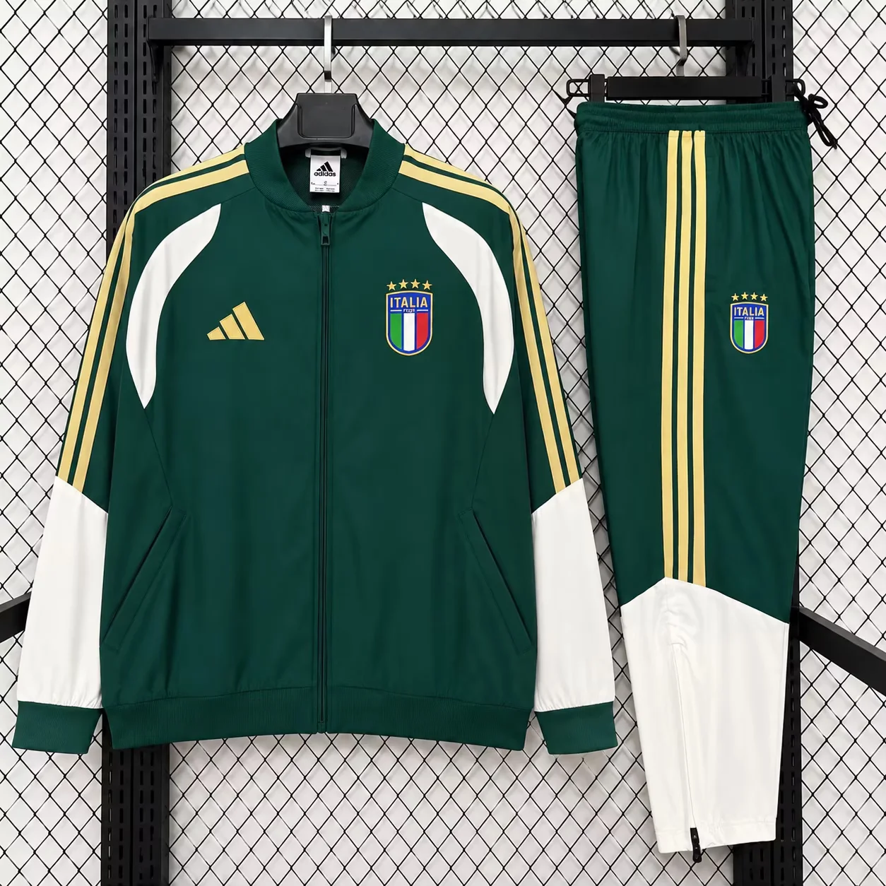2026/27 Italy Green Soccer Windbreaker Uniform-47