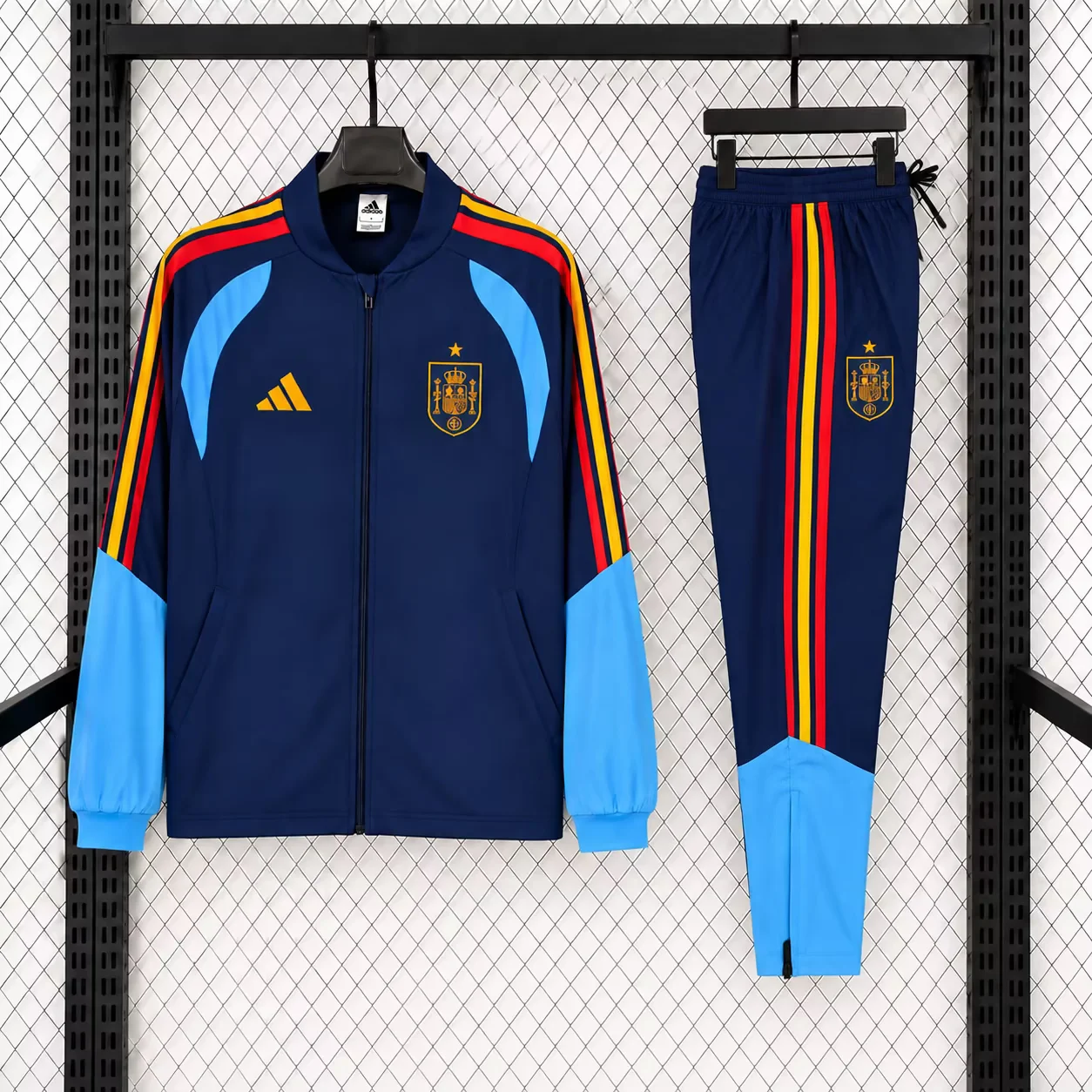 2026/27 Spain Royal Blue Soccer Windbreaker Uniform-47