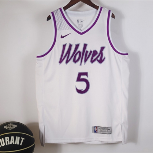 2027 City Season NBA Minnesota Timberwolves White #5 Jersey-311
