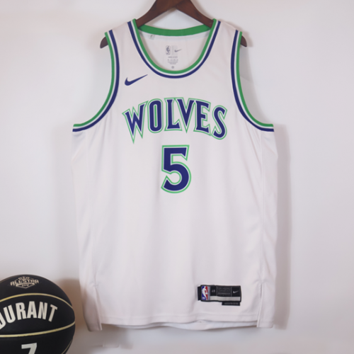 2027 Season NBA Minnesota Timberwolves White #5 Jersey-311
