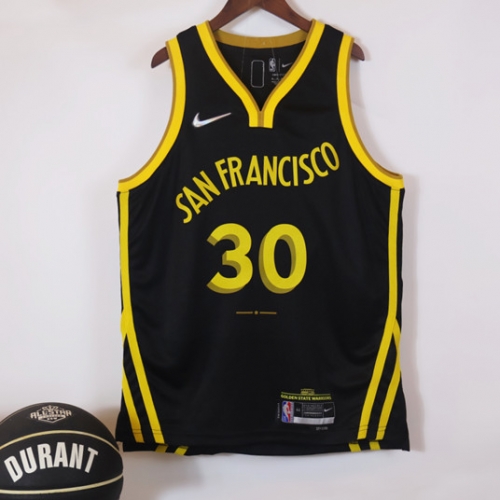 2027 Season City Version NBA Golden State Warriors Black #30 Jersey-311