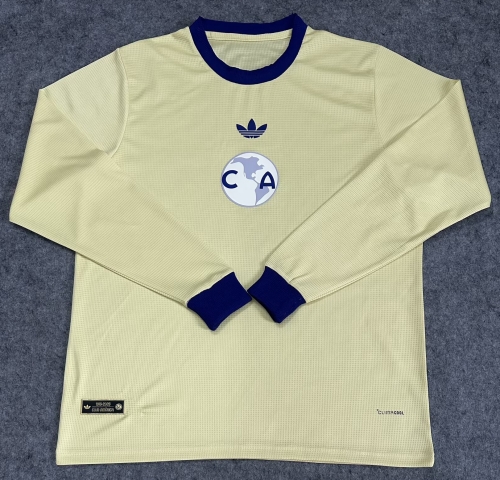110th Commemorative Version 2026/27 Club América Yellow LS Thailand Soccer Jersey-07