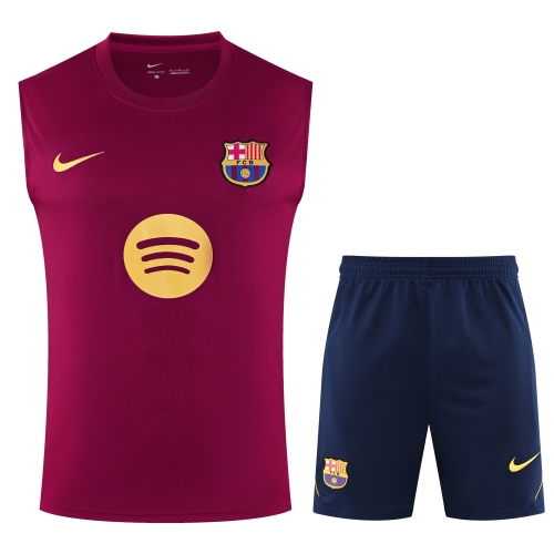 2026/27 Barcelona Red Thailand Soccer Training Vest Set-418