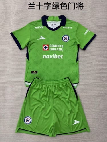 2026/27 Cruz Azul Goalkeeper Green Soccer Uniform-208