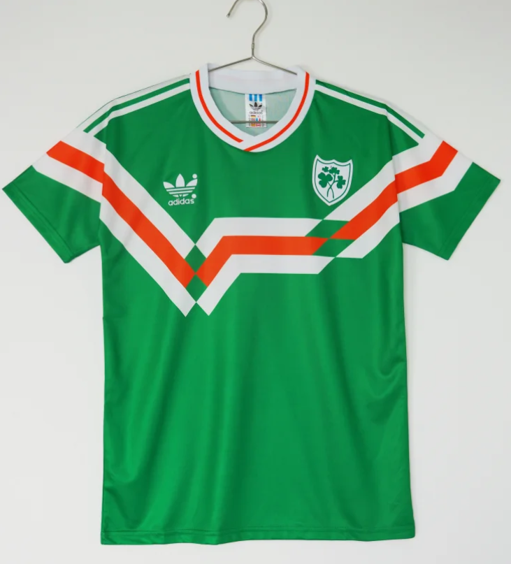 1989 Retro Version Ireland Home Green Thailand Soccer Jersey AAA-66