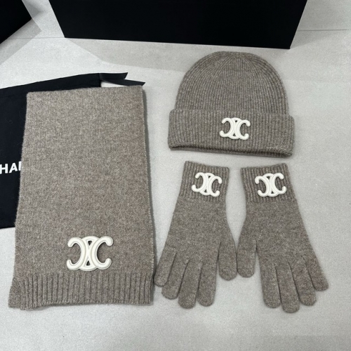 Chane*l Glove+Scarf +Hat & Cap-YWDF0100