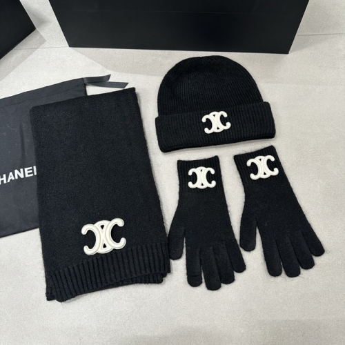Chane*l Glove+Scarf +Hat & Cap-YWDF0097