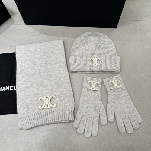 Chane*l Glove+Scarf +Hat & Cap-YWDF0098
