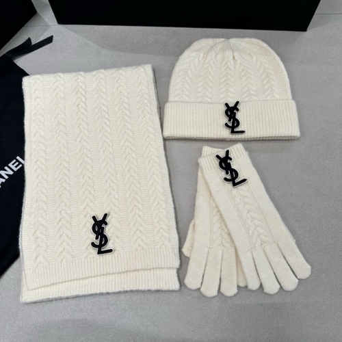 YS*L Glove+Scarf +Hat & Cap-YWDF0126