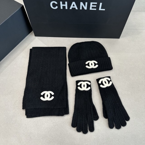 Chane*l Glove+Scarf +Hat & Cap-YWDF0146