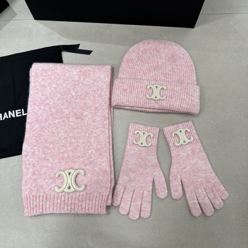 Chane*l Glove+Scarf +Hat & Cap-YWDF0099