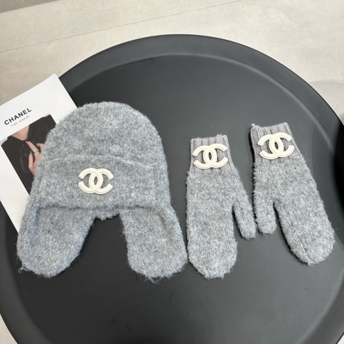 Chane*l Glove +Hat & Cap-YWDF0087