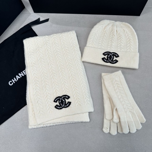 Chane*l Glove+Scarf +Hat & Cap-YWDF0105