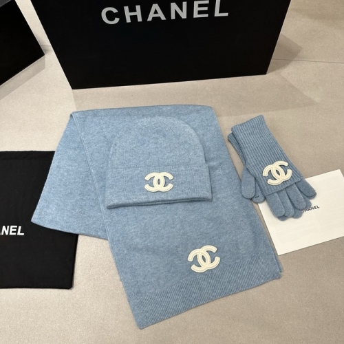Chane*l Glove+Scarf +Hat & Cap-YWDF0115